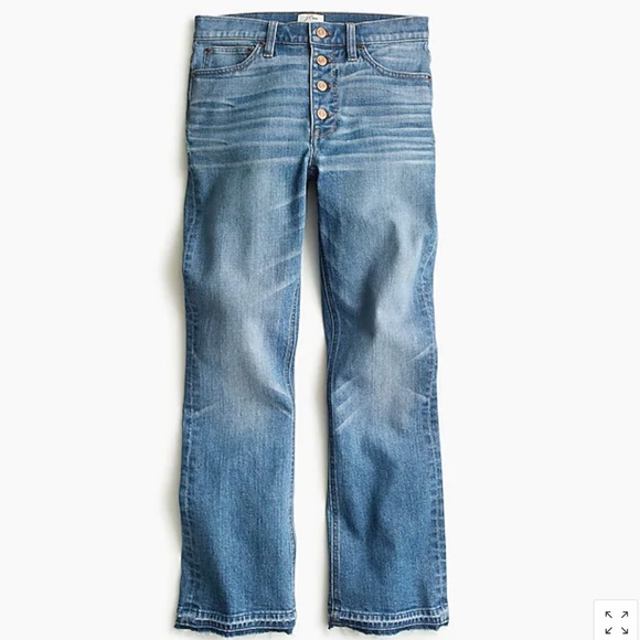 J.Crew Demi-boot crop jean redwood front buttons - Picture 5 of 5